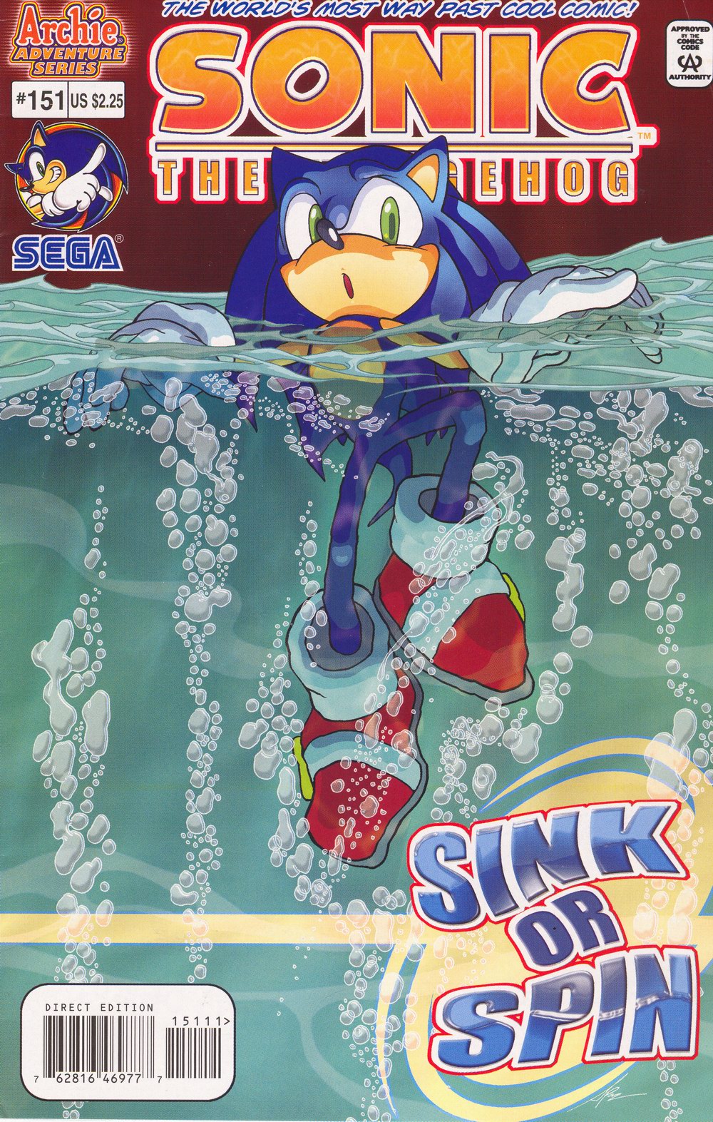 Sonic - Archie Adventure Series September 2005 Comic cover page